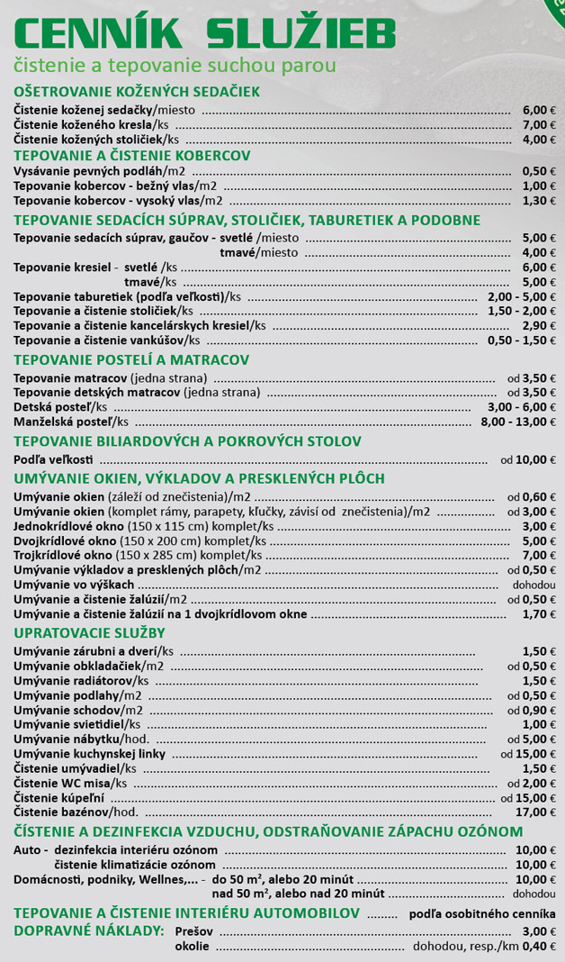 mobilne parne cistenie